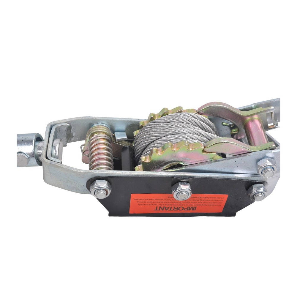 5 Ton 3 Hook Ratchet Come Along Puller & 2'' X 36" Axle Tie Down Strap w/ D Ring