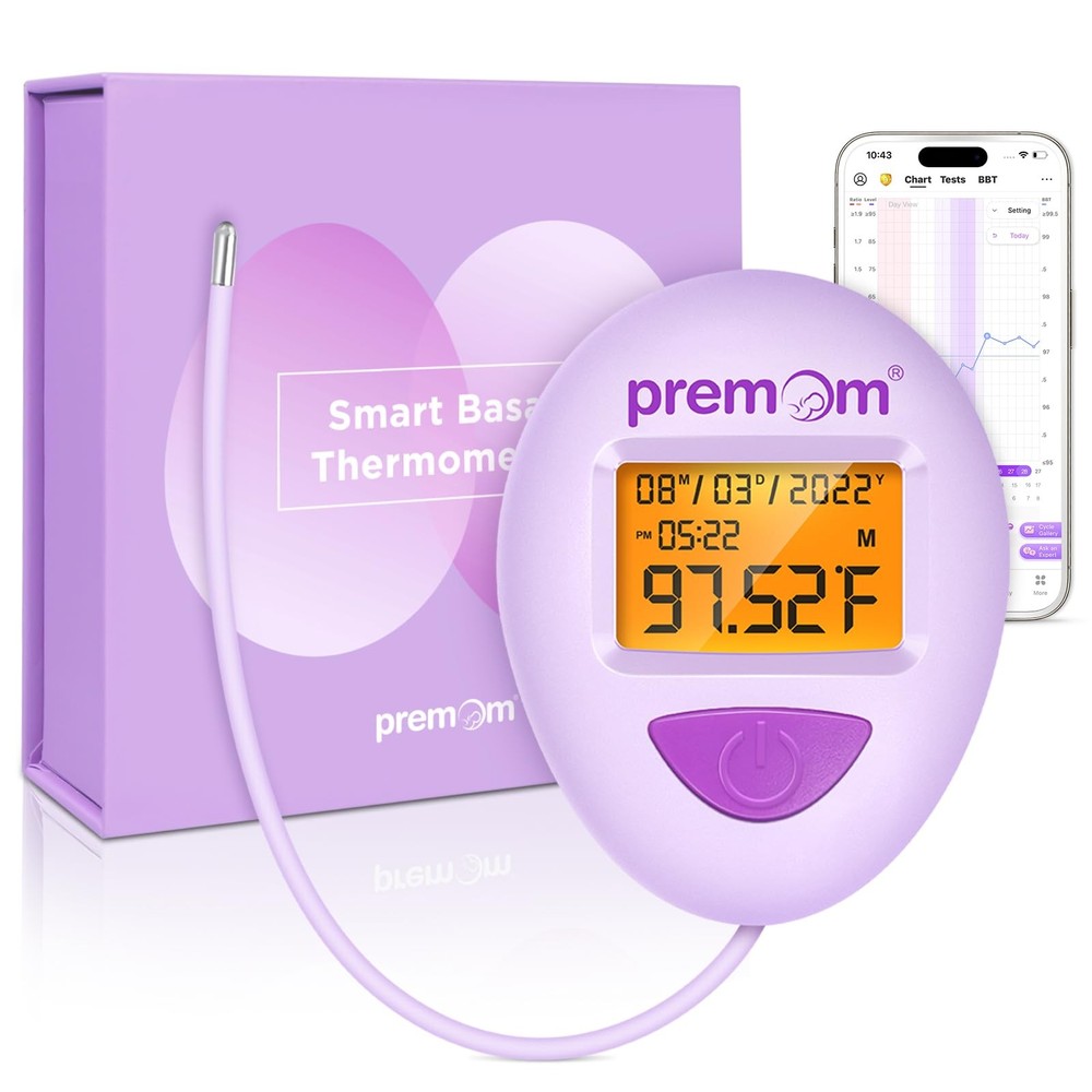 Smart Basal Body Thermometer for Ovulation: Long-Tip for Hands-Free, Digital ...