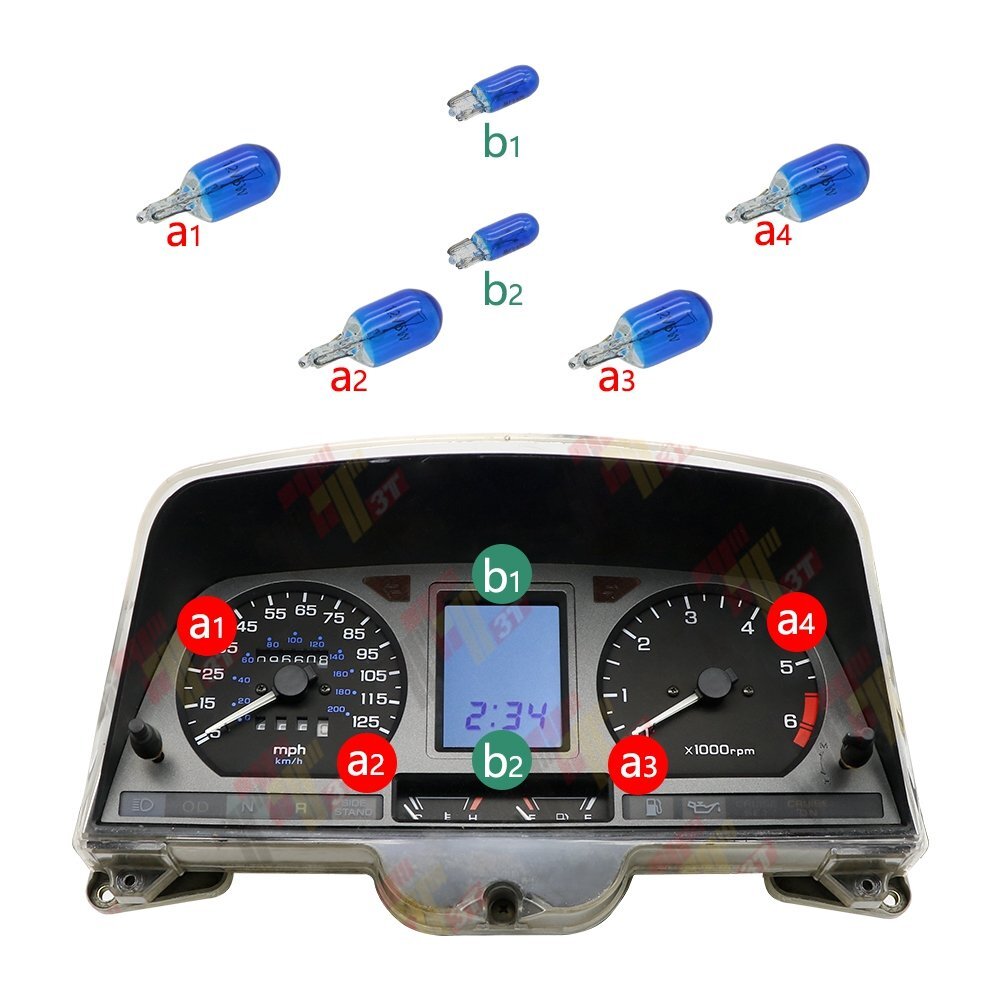Bulb KIT for Honda Goldwing GL1500 dashboard Backlighting 1988-2000