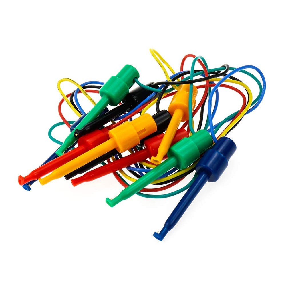 Testing Hook Clip Probe Test Leads Electronics Silicone Test Leads 50cm/19.7I...