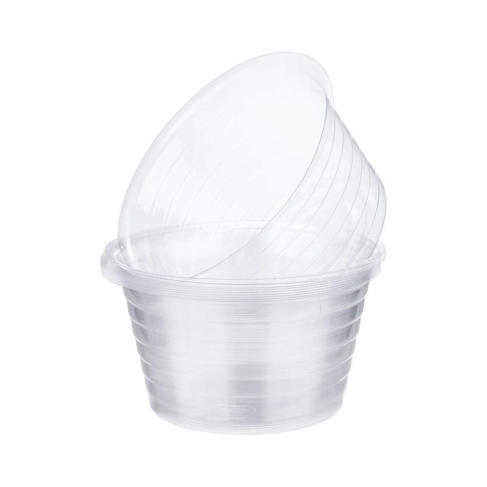 10 Pack Planter Coasters 6" Plant Coasters [Transparent]