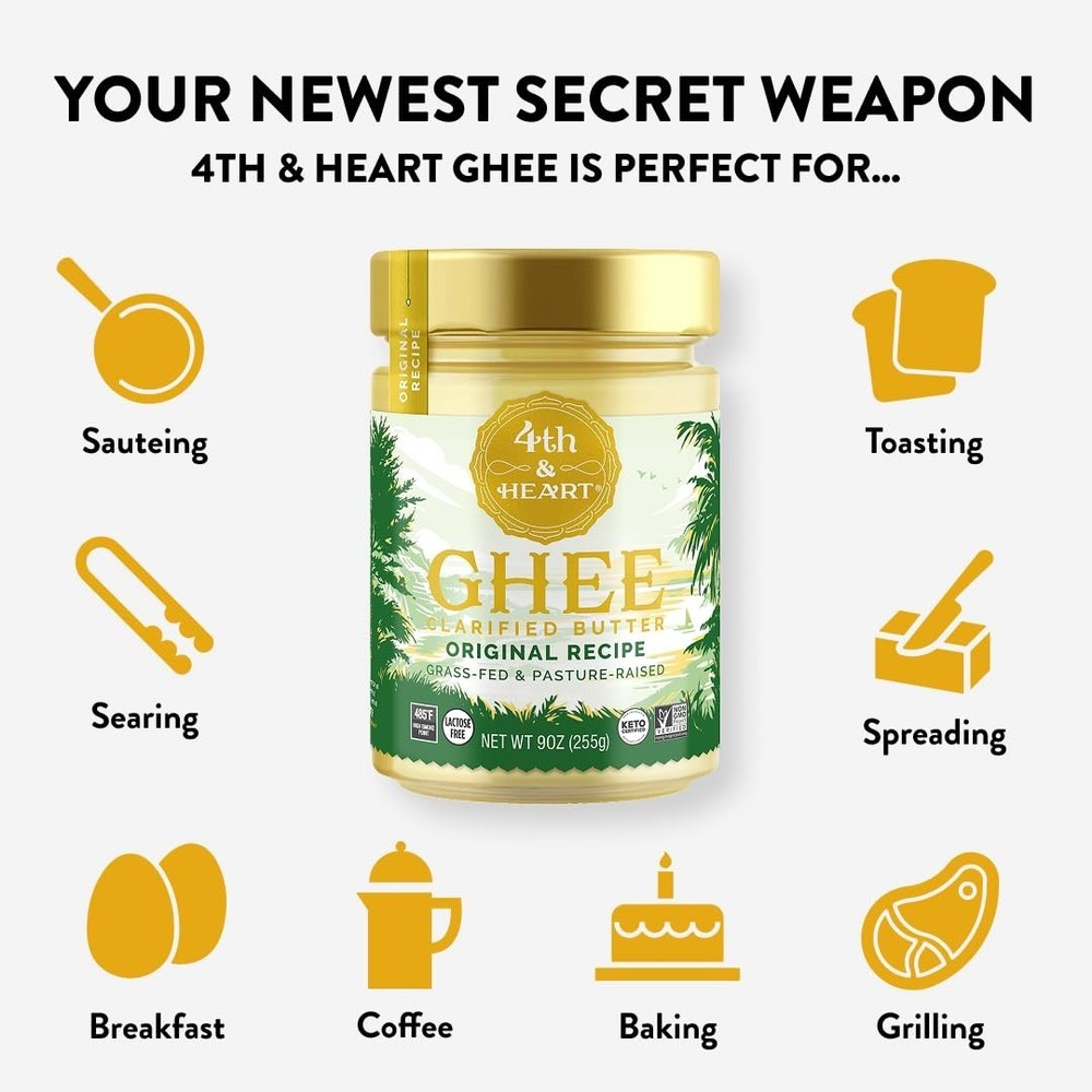 4th & Heart Grass-Fed Ghee – 9 oz