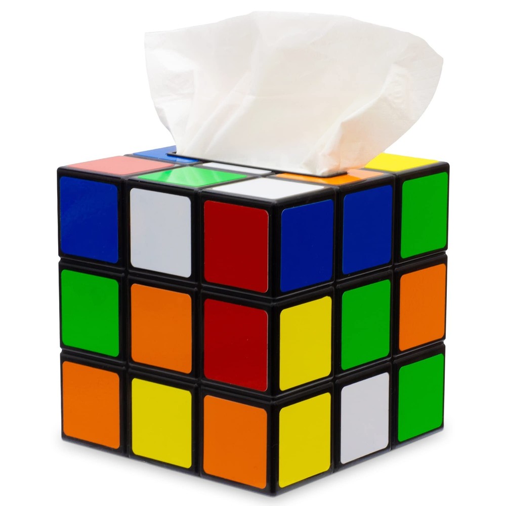 getDigital Plastic Magic Cube Tissue Box Cover, Holder for Square Tissue Boxes w