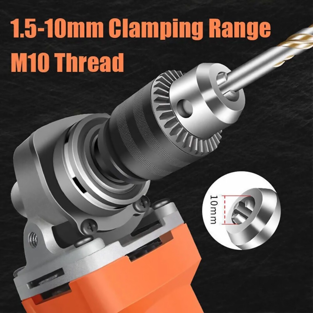 1 PC M10 Angle Grinder Electric Drill Conversion Collet Chuck Head Adapter