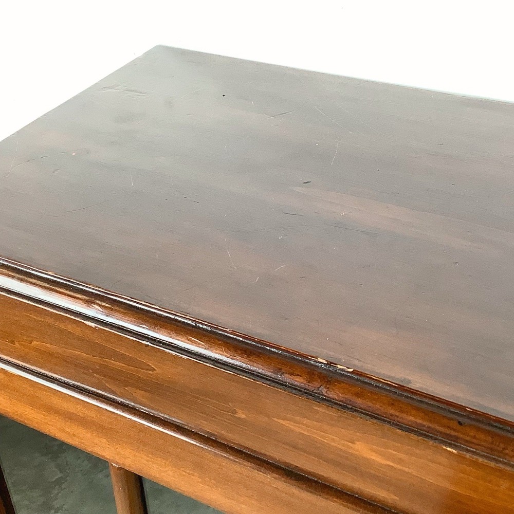 Antique-Style Glass Door Bookcase with Elevated Base