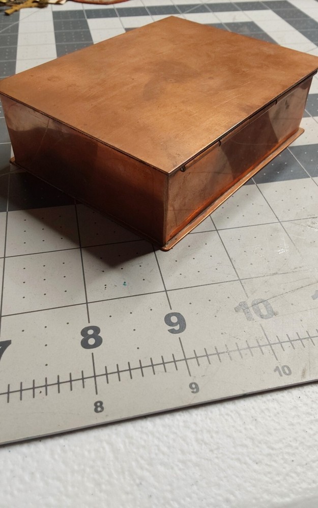 Copper Hand Wrought Box by E S Harrington