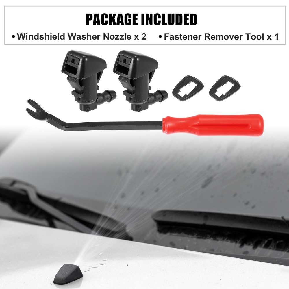 5pcs Front Windshield Washer Nozzle Kit 68081370AB for Dodge Dart 2013-2016