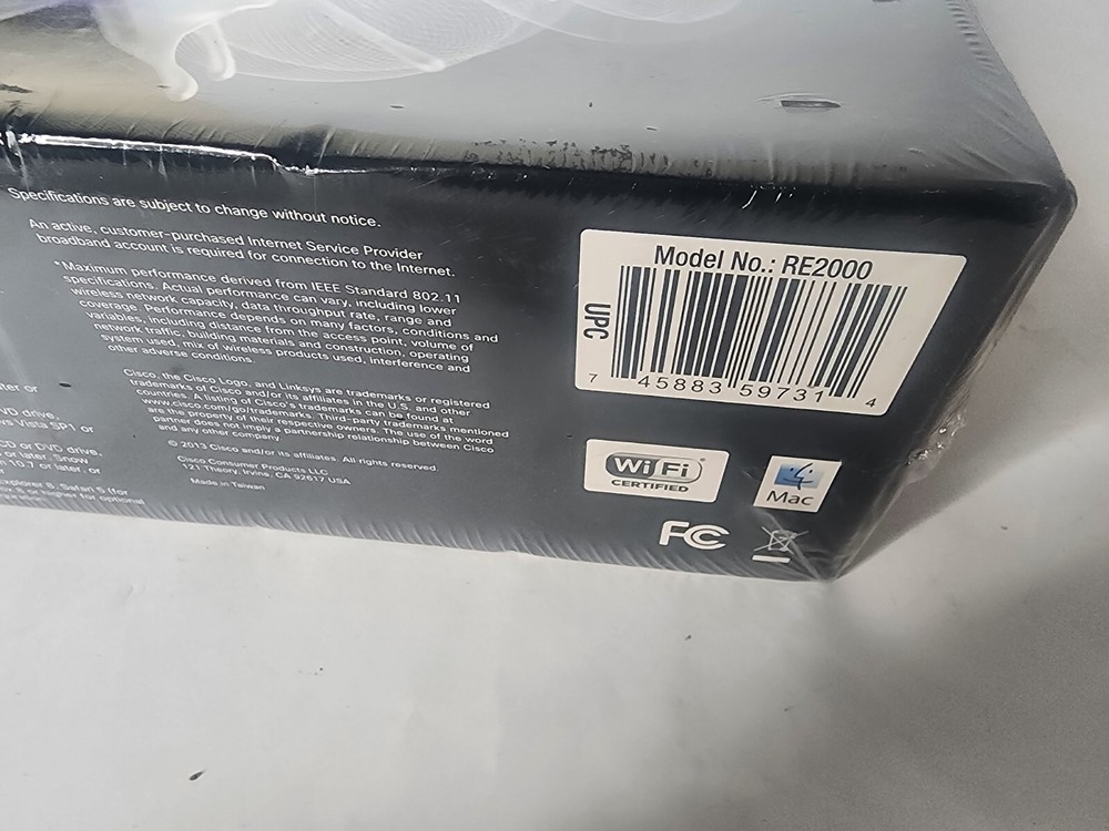 New Never Opened Cisco Linksys N300 Wireless-N Range Extender