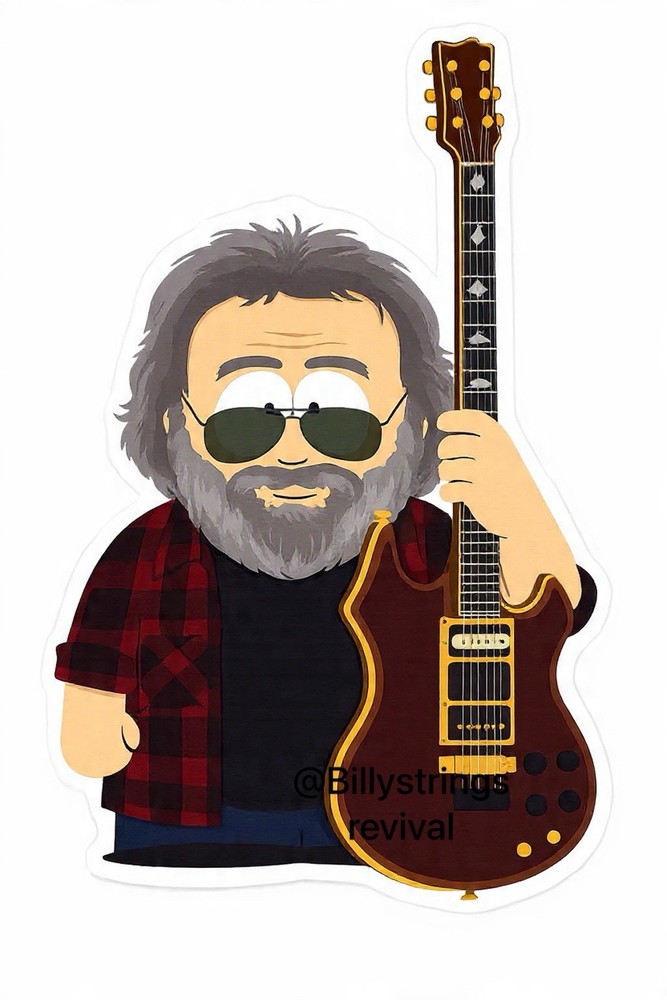 💀Jerry Garcia “Custom Electric” Sticker⚡️