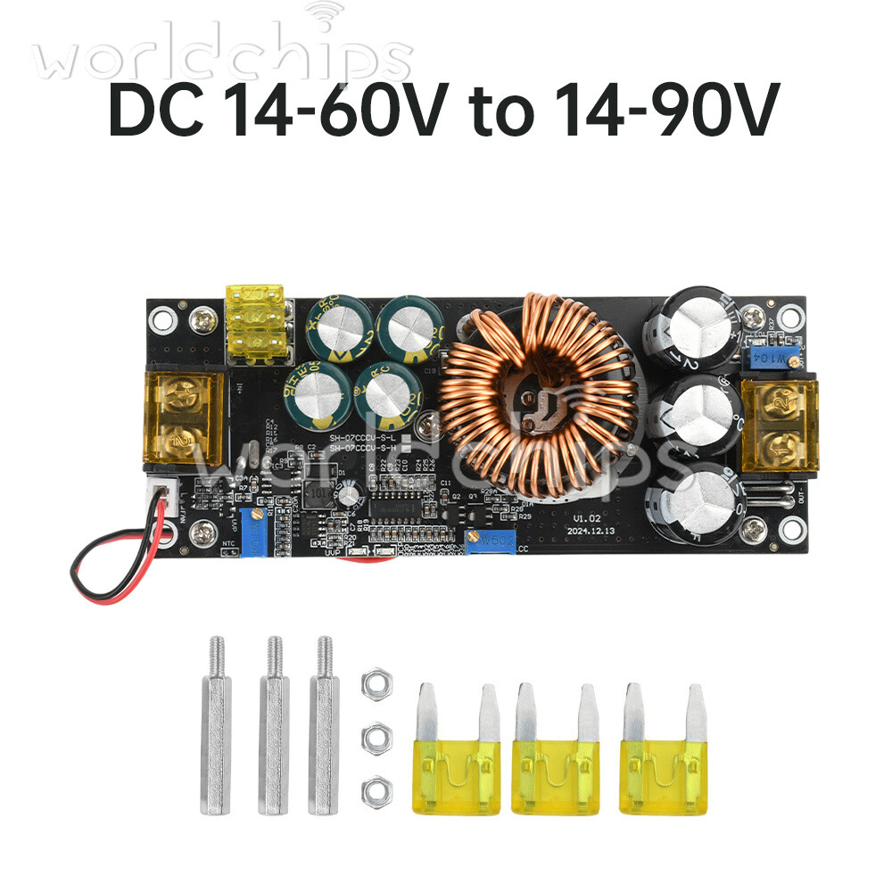1800W 40A Boost Power Supply Module DC-DC Boost Adjustable Voltage Converter