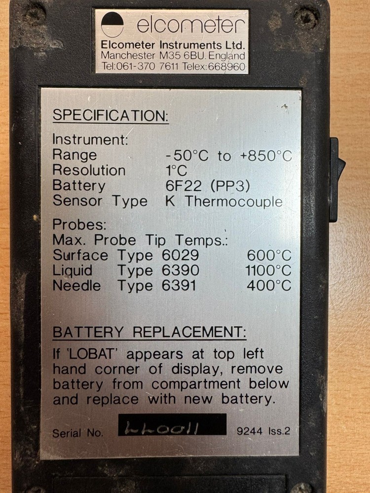 Elcometer / Digital Thermometer / 213