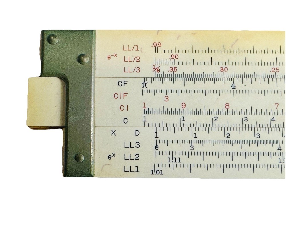 POST 1460 Versalog Slide Rule w/ Case Vintage Engineering Tool USA (sr)