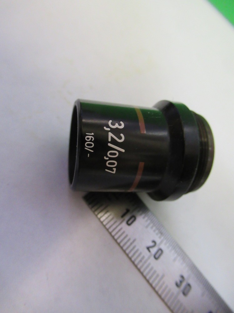 ZEISS GERMANY OBJECTIVE 3.2X /160 OPTICS MICROSCOPE PART AS PICTURED U8-B-40