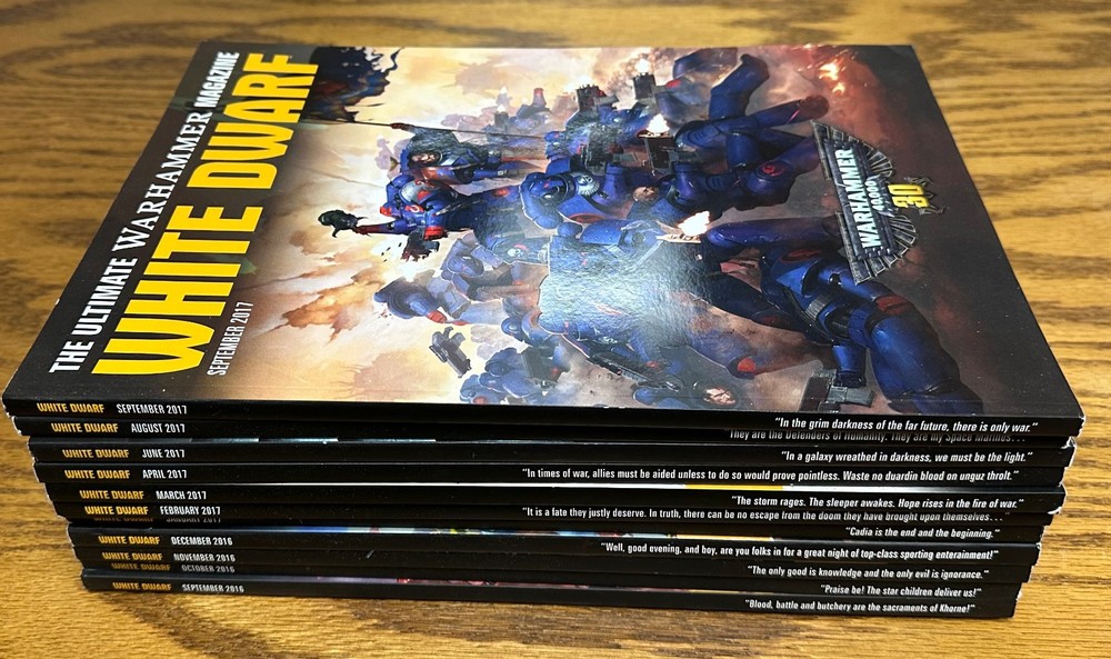 11 White Dwarf magazine 2016-2017