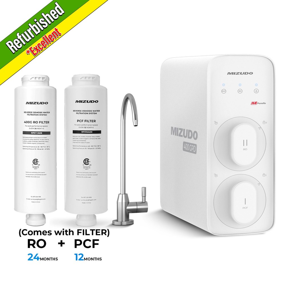 【99% NEW】Reverse Osmosis System,Under Sink 400GPD Tankless,w/2 Filters