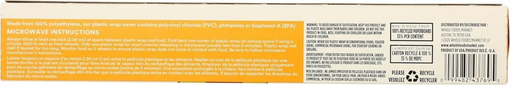 Plastic Wrap, 200 Sq Ft