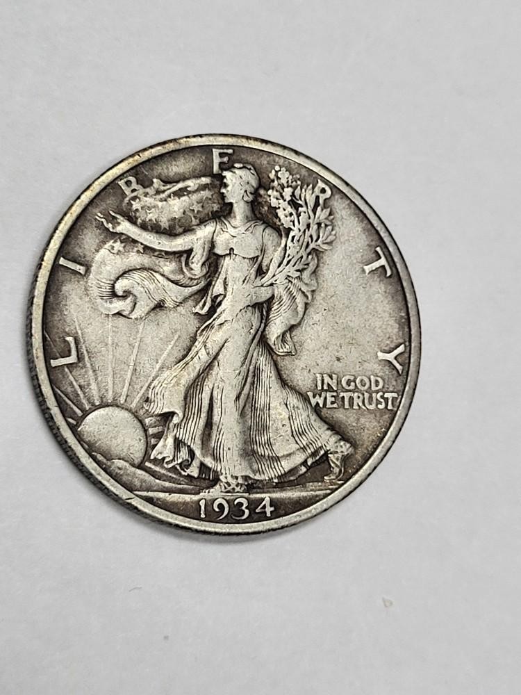1934 Walking Liberty Half Dollar
