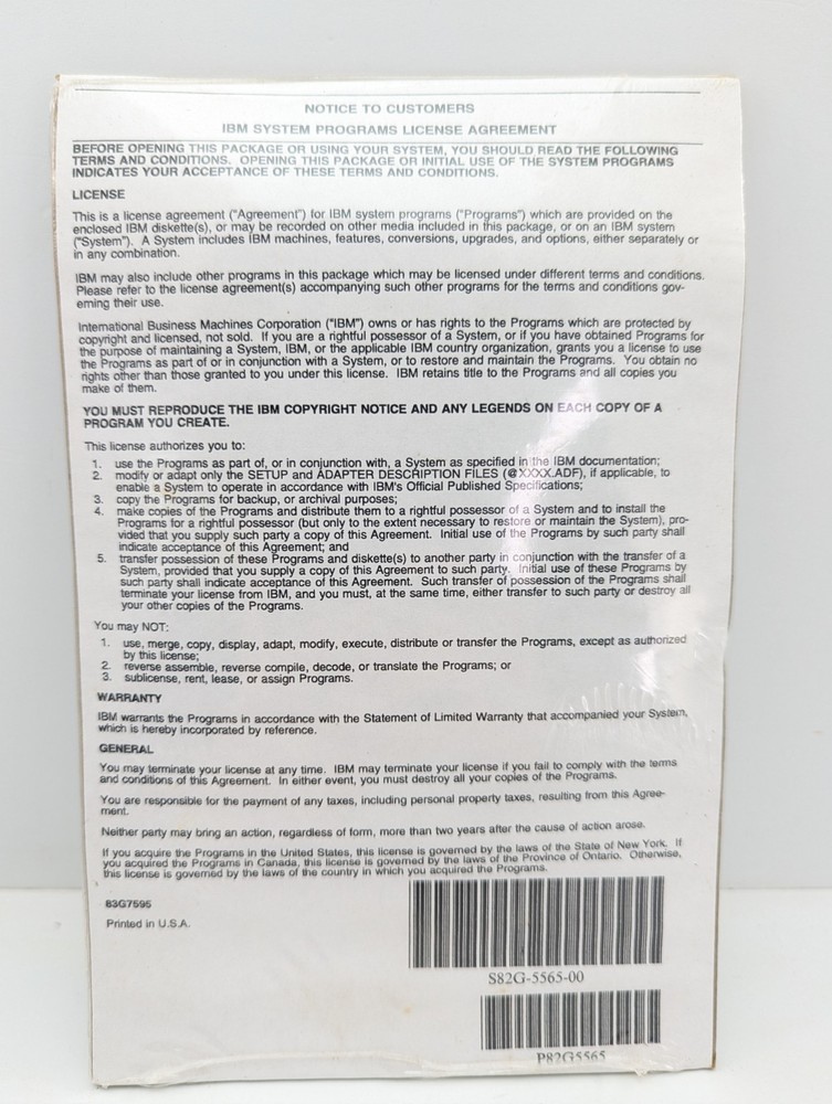 IBM Thinkpad Diskettes 755C/755Cs Utility Audio Vtg Computing 1994