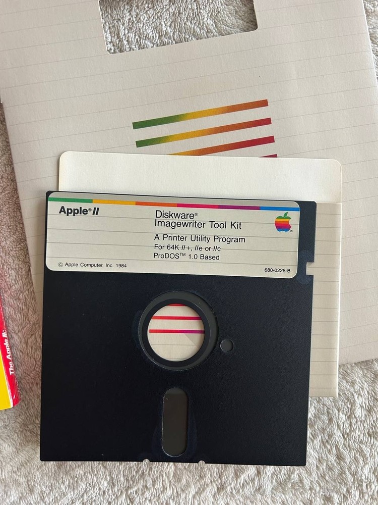 Macintosh Imagewriter Accessory Kit for Apple IIc. A2C4515 Vintage software 1984