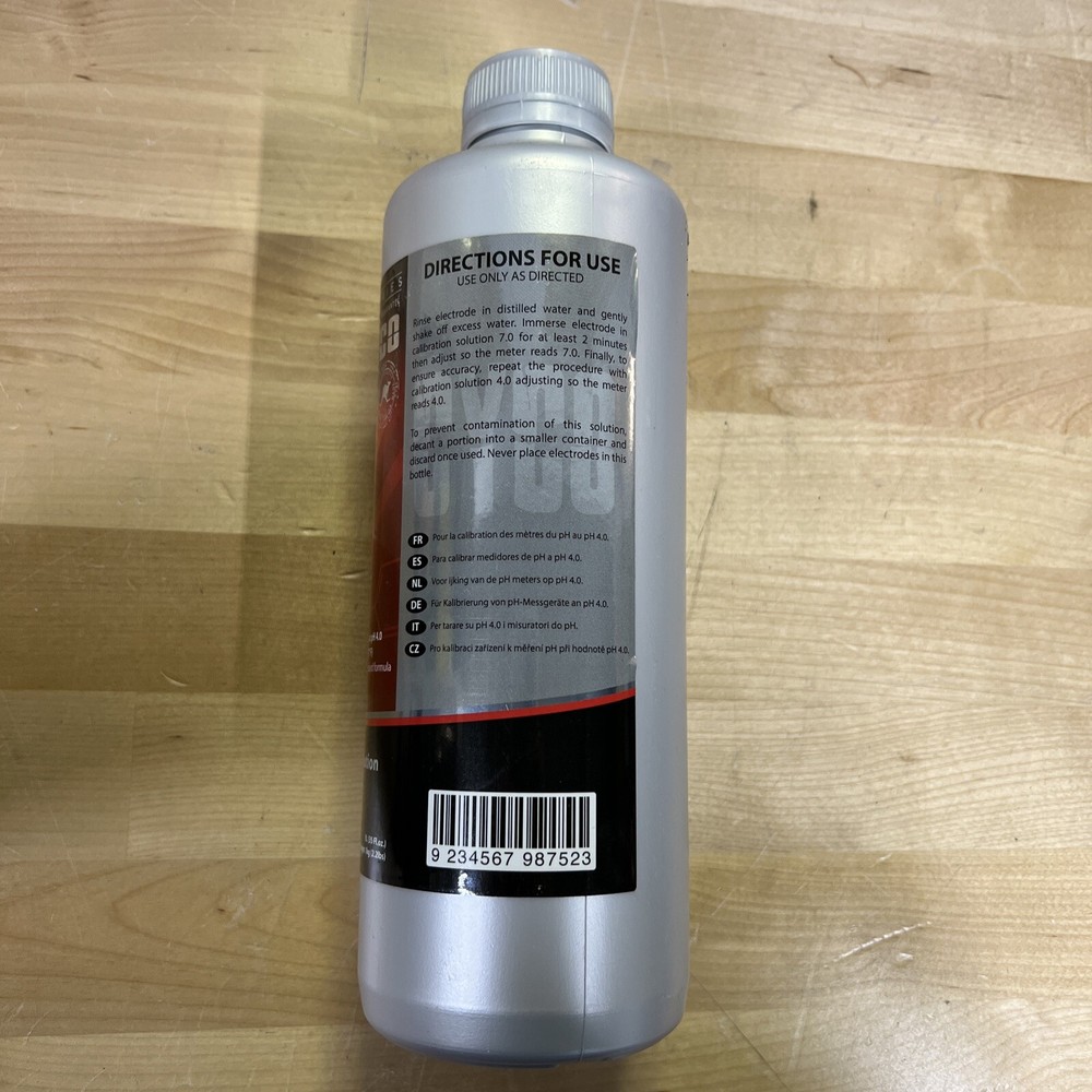 CYCO pH Calibration Solution Kit pH 4.0 1-Liter Bottles (2 PACK)