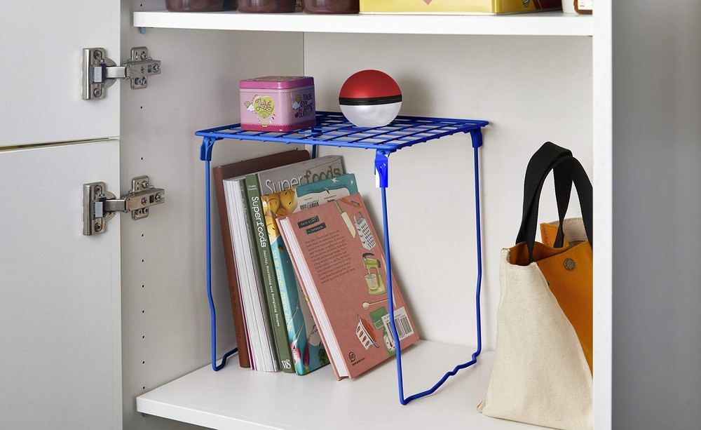 LockerMate Stac-A-Shelf Locker Shelf, Stackable Organizer, Extra Tall, Fits S...