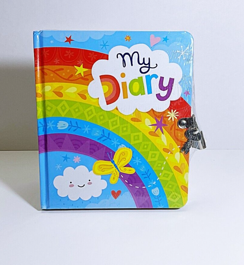 Kid's Lockable Rainbow Secret Diary Journal with Padlock