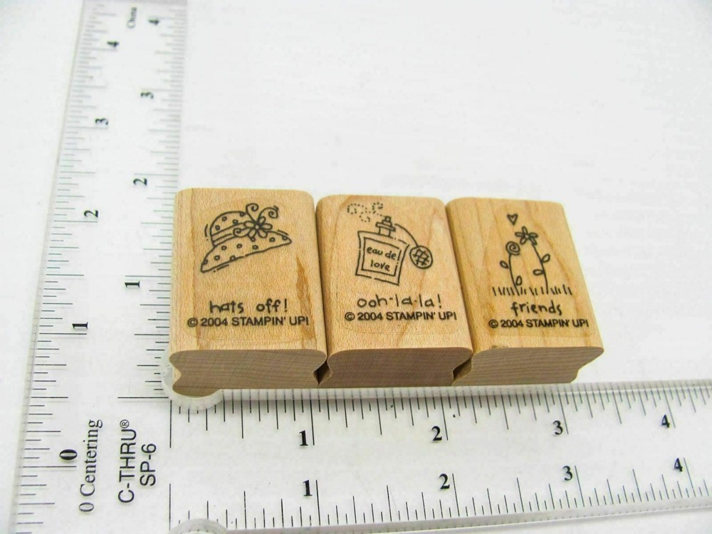 Hat Perfume Friends Rubber Stamp - Stamp Set A281