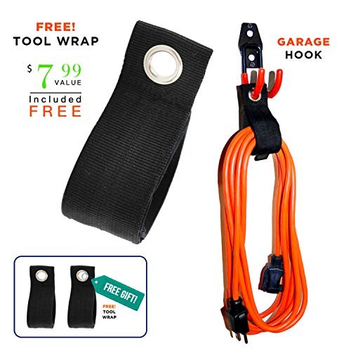 Garage Hooks, 12 Pack Wall Storage Hanger with 2 Extension 12 Pack Orange Hooks