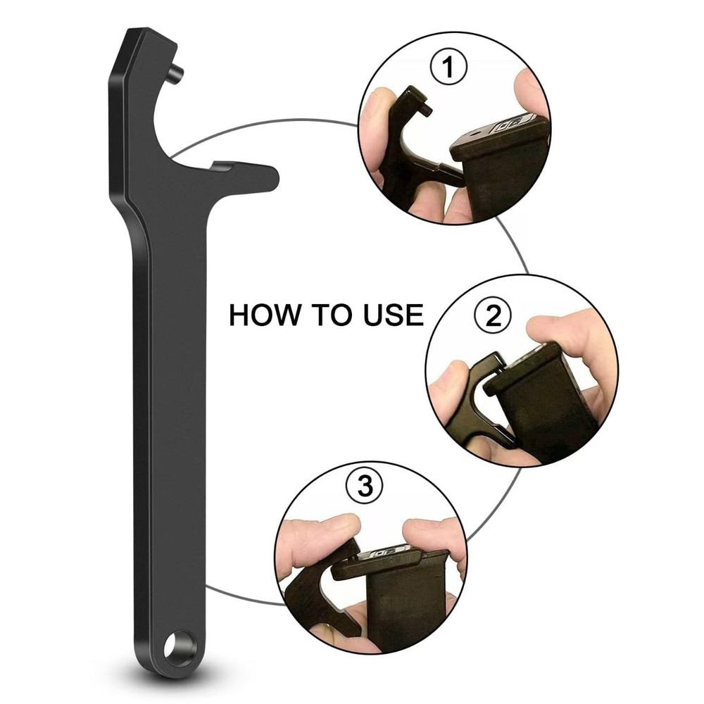 Tool Kit for Glock with Front Sight Remove,Magazine Black