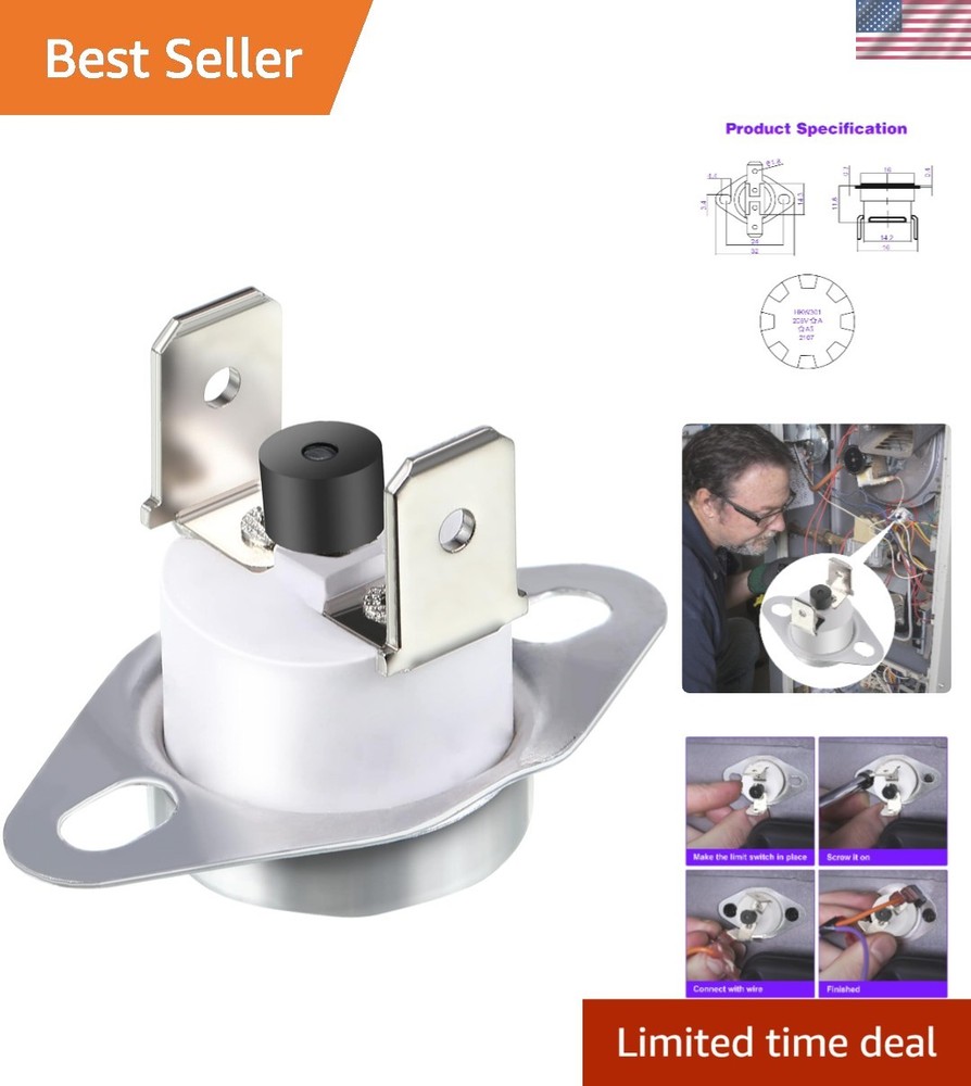 Furnace Limit Switch L350 Replacement: Easy Install 350F, Compatible with Rheem