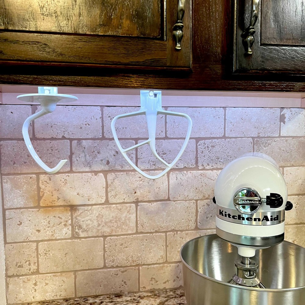 4 Pack Attachment Holder For KitchenAid - Under cabinet Organizer Storage Mount