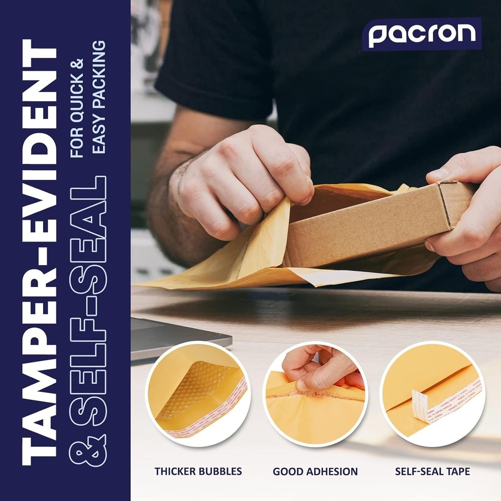 Kraft Padded Bubble Mailers Shipping Envelopes for Documents & More