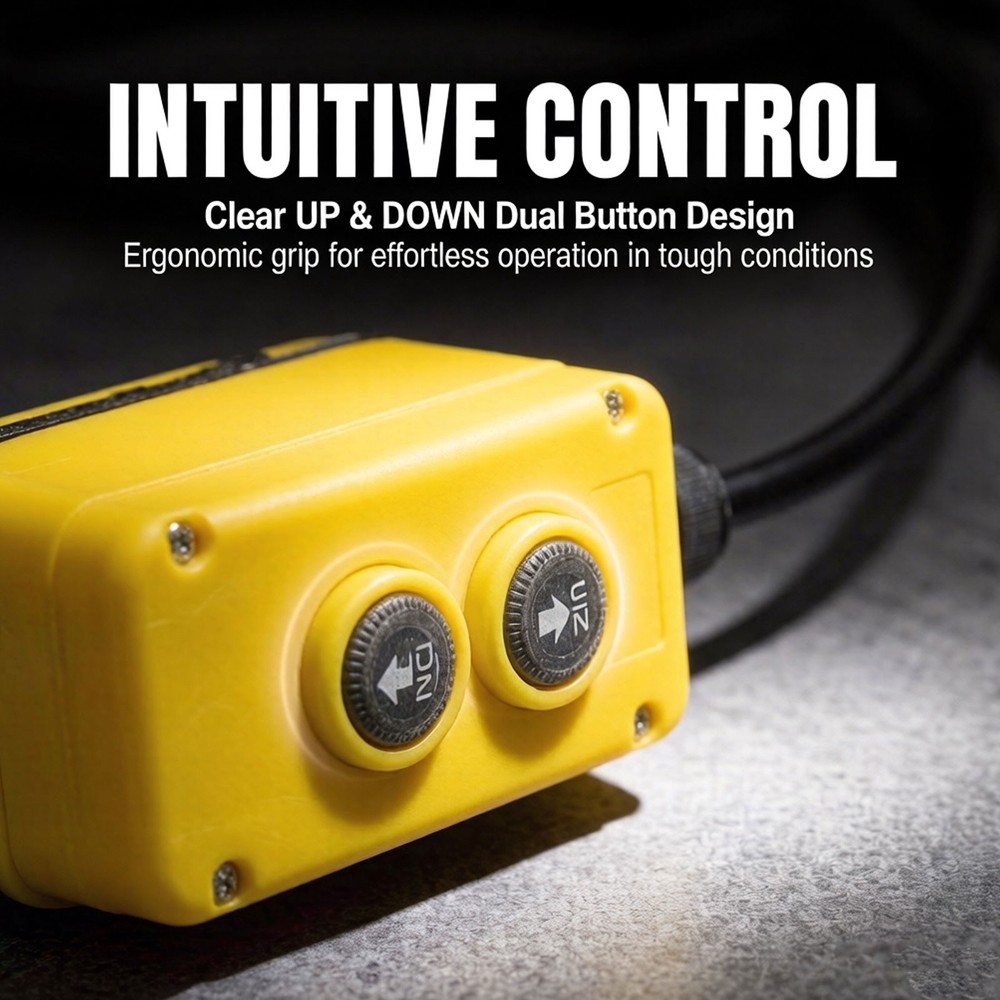 KTI Two Button Pendant Hydraulic Dump Trailer Controller - Power UP & DOWN