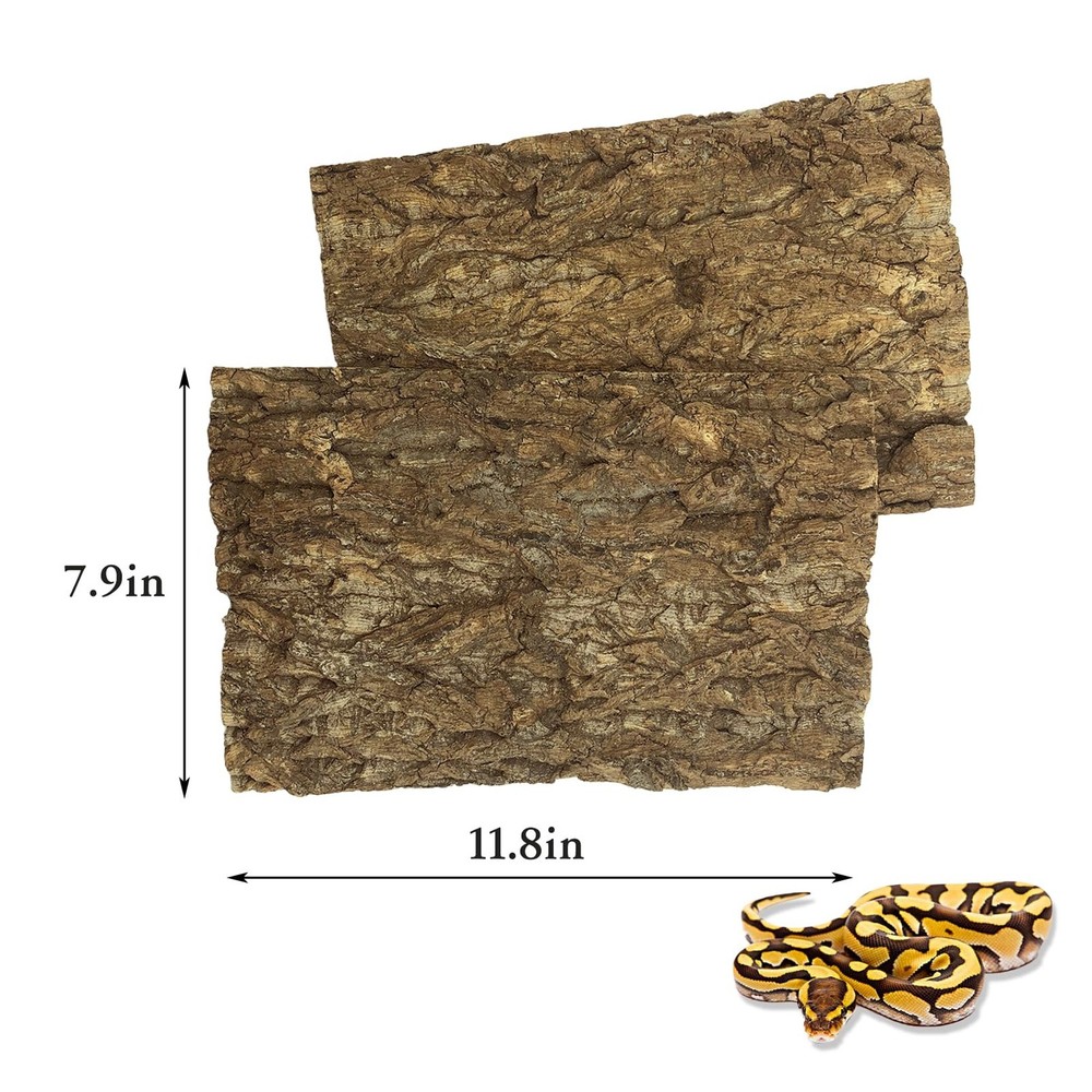 Cork Terrarium Background Natural Bark Reptile Wall Panel 2 Pack Decor