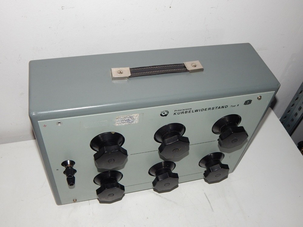 Measuring device precision crank resistance Type II VEB resistance box...