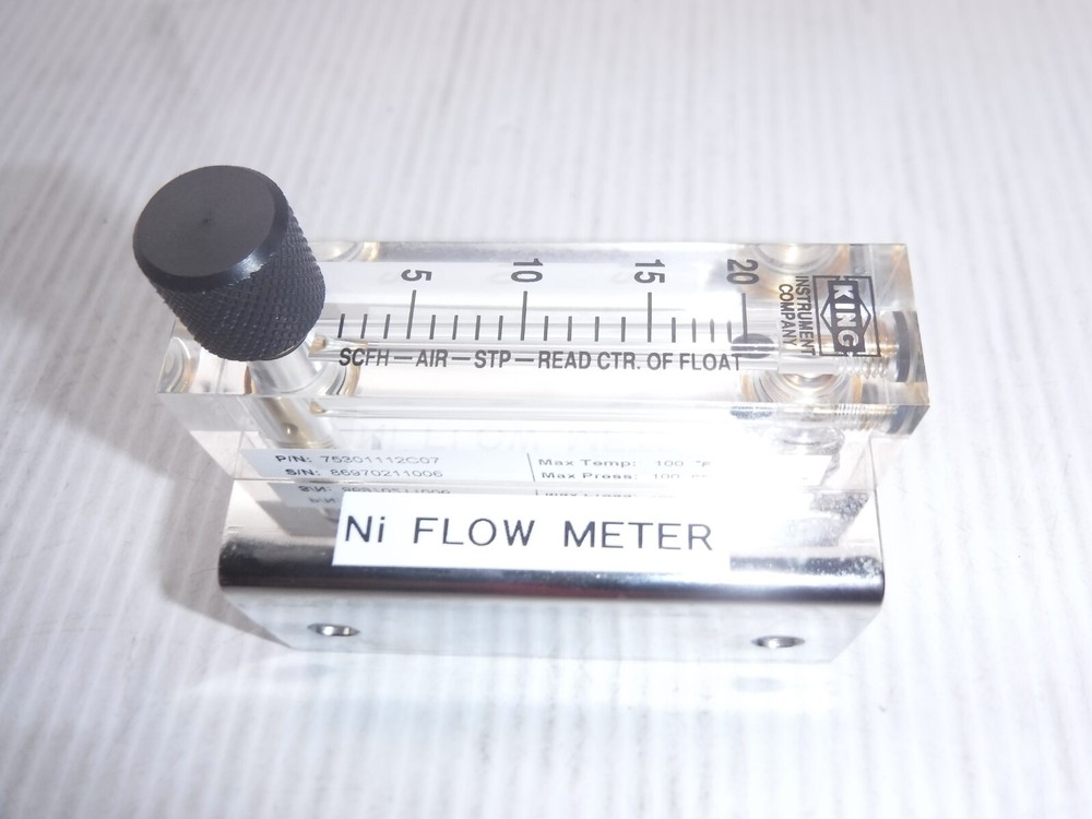 King SCFH-AIR-STP-READ CTR. Of Float Meter 75301112C07