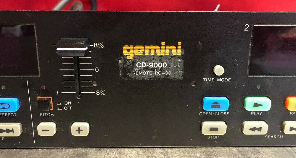 Gemini CD-9000 Remote RC-90 Controller - Rack Mountable - Excellent Condition!