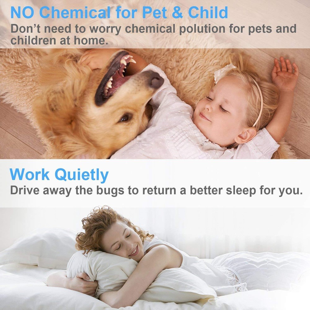 Electronic Ultrasonic Pest Reject Bug Mosquito Cockroach Mouse Killer Repellers
