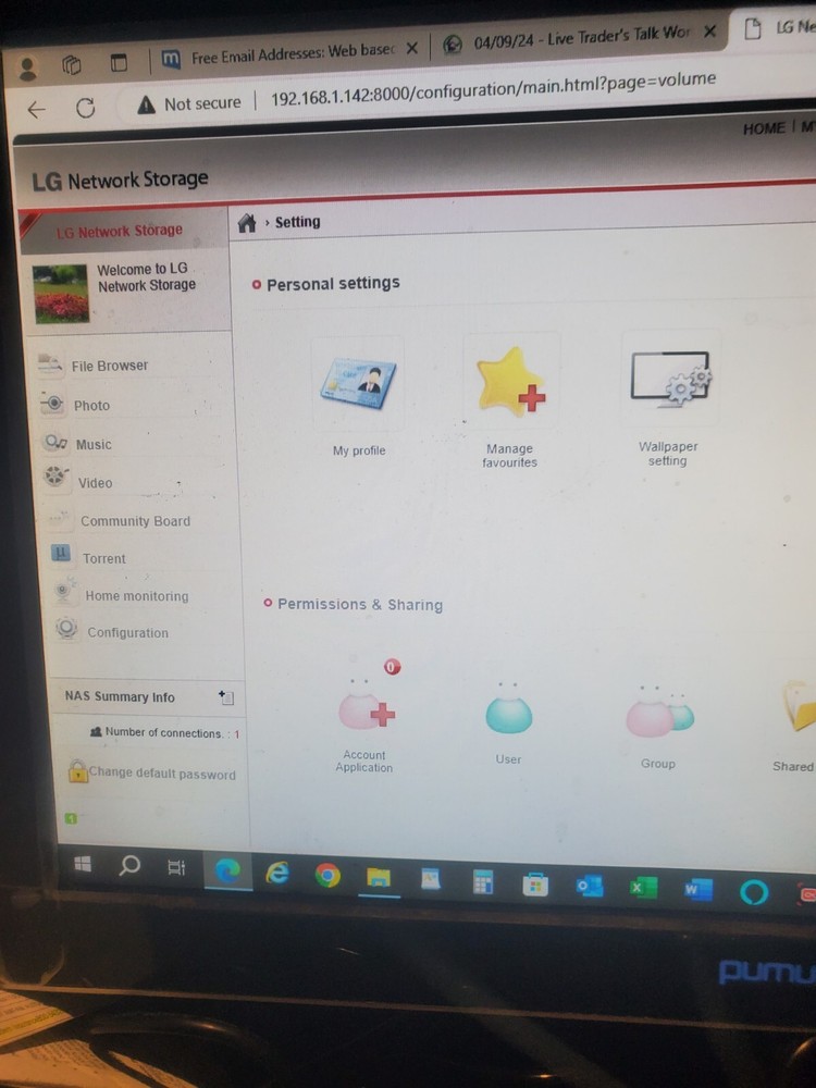 LG NAS N1ADD1 Network Attached Storage