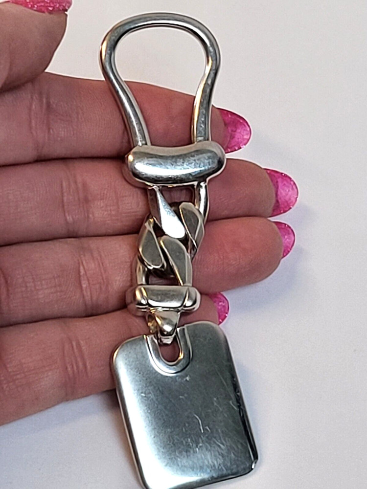 Signed Pedro Duran Spain SOLID REAL Sterling Silver 925 Keychain