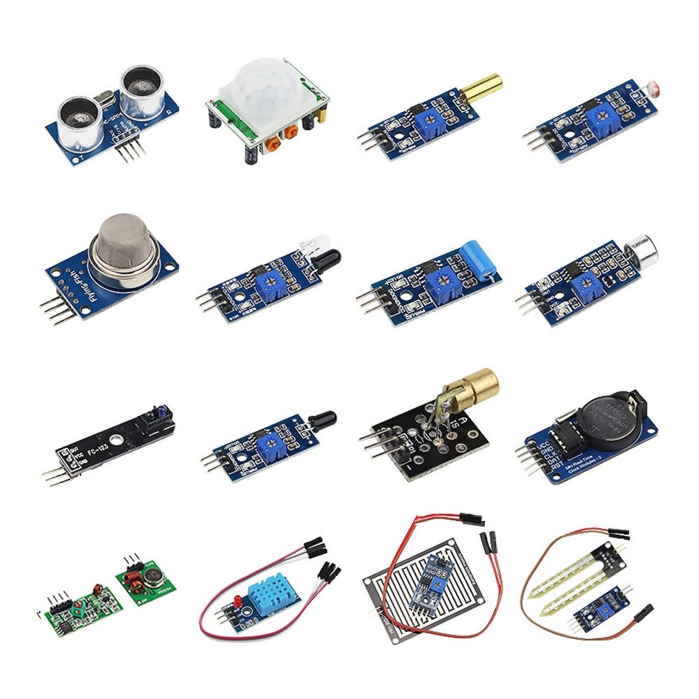 16 Pack/Set Sensors Module Package For Raspberry Pi 3 Raspberry Pi 2 Model B
