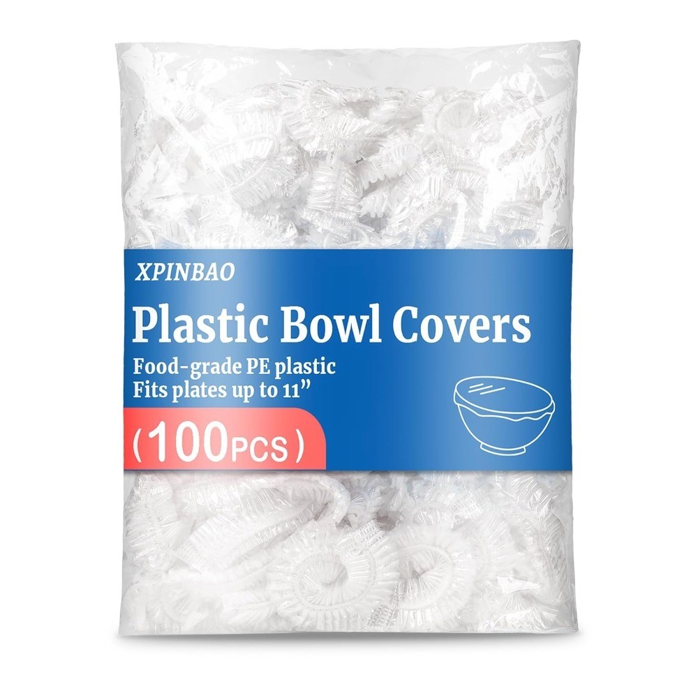 Elastic Reusable Plastic Bowl Covers 100pcs Disposable Food Storage Shower Caps