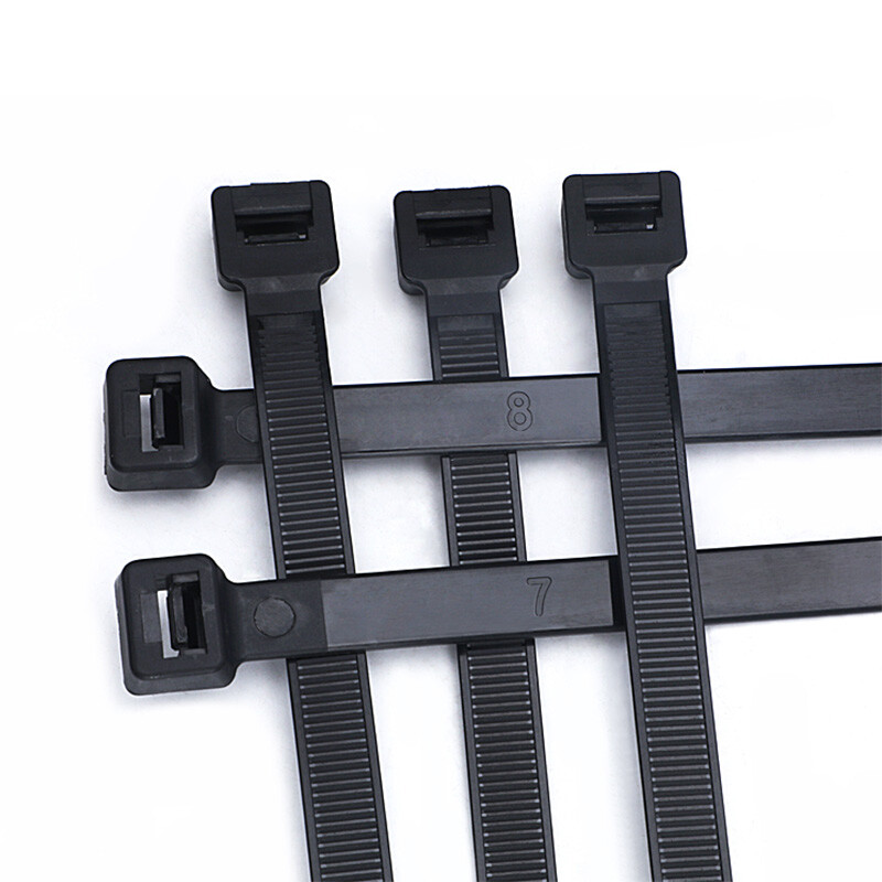 8.8mm Width Nylon Plastic Cable Ties Zip Tie Wraps Strong All Sizes White/Black
