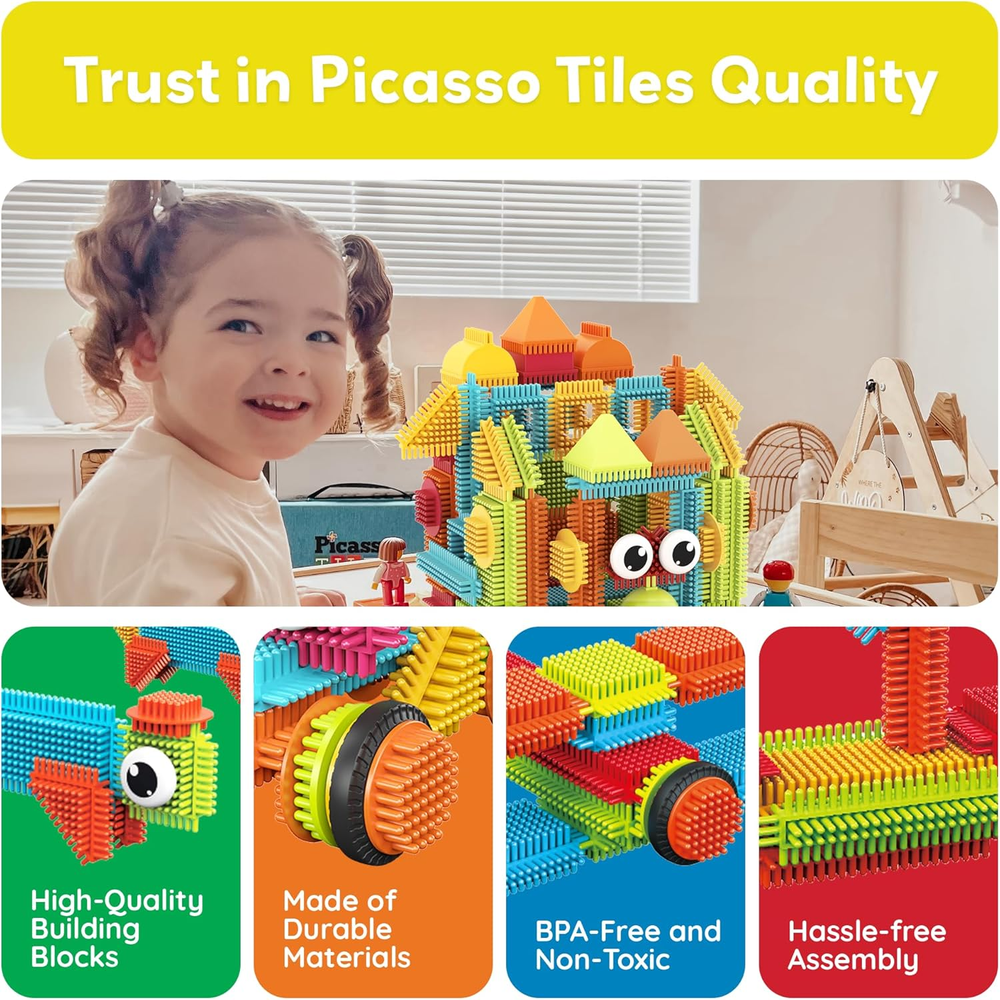 120Pcs Hedgehog Interlocking Building Blocks Tiles Construction Toy Set Learning