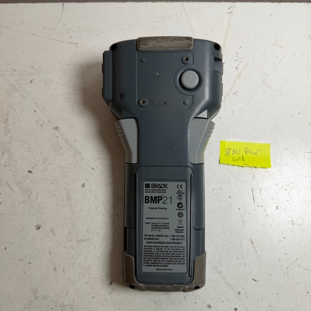 Brady BDY-BMP21-LAB Blue Digital Handheld Thermal Transfer Label Printer