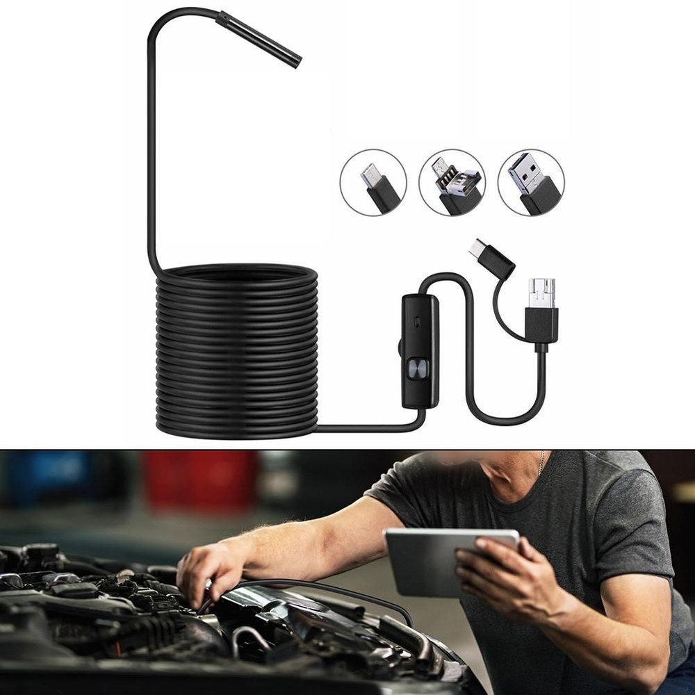 For Android Compatible 5 5mm Industrial Sewer Underwater Camera System