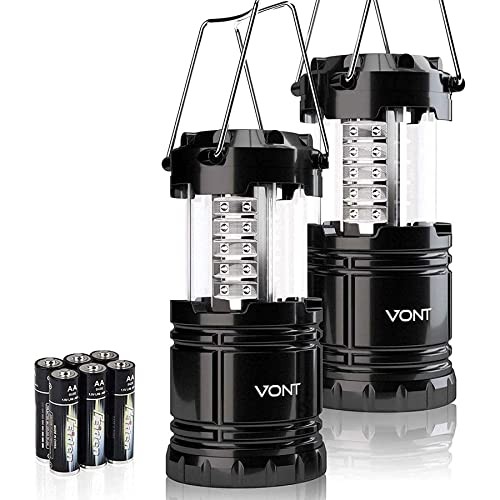 VONT LED CAMPING LANTERN, LED LANTERNS, VNT-CL02 - BLACK