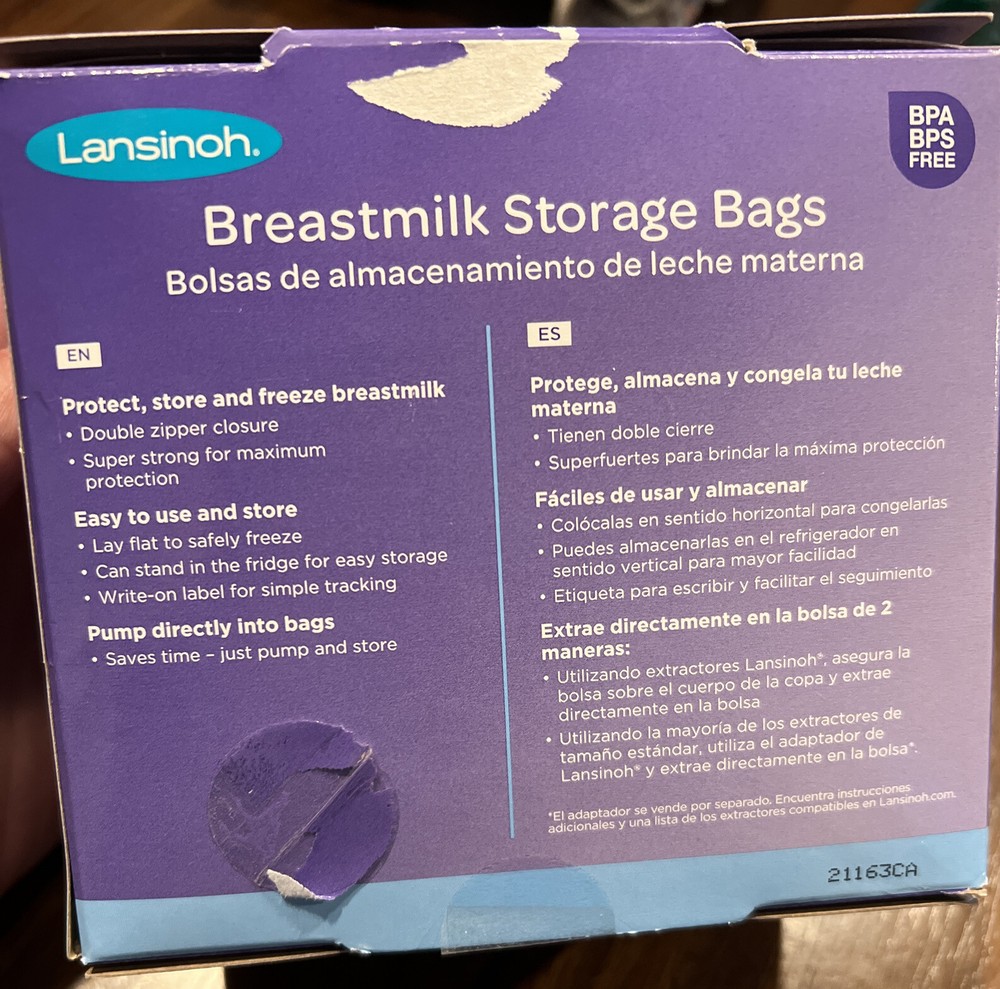 Lansinoh Breastmilk Breast Pump Storage Bag - 20470