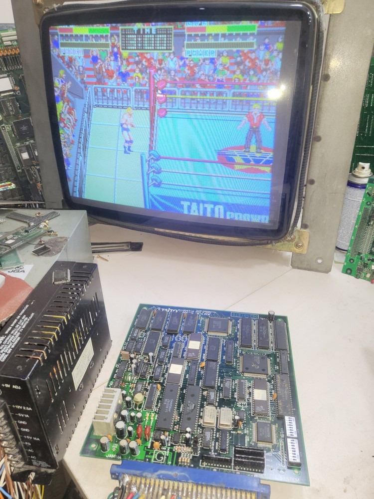 Champion Wrestler arcade game board pcb