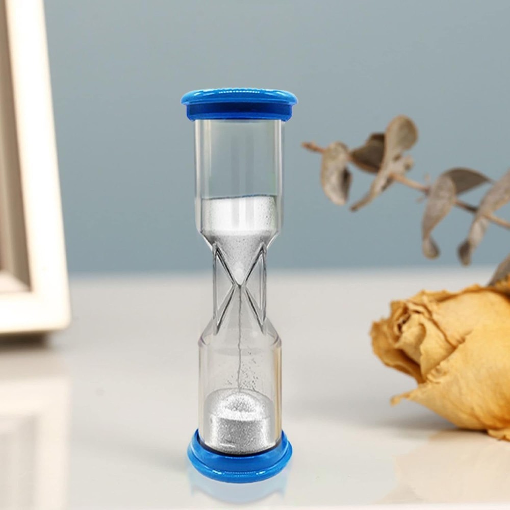 Unique 2 Minute Sand Timer - Blue Acrylic for Timed Testing and Decor